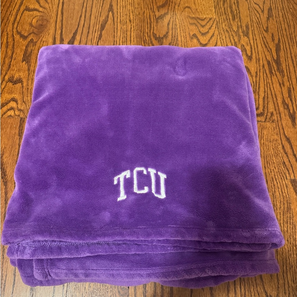 Purple TCU Fleece Blanket